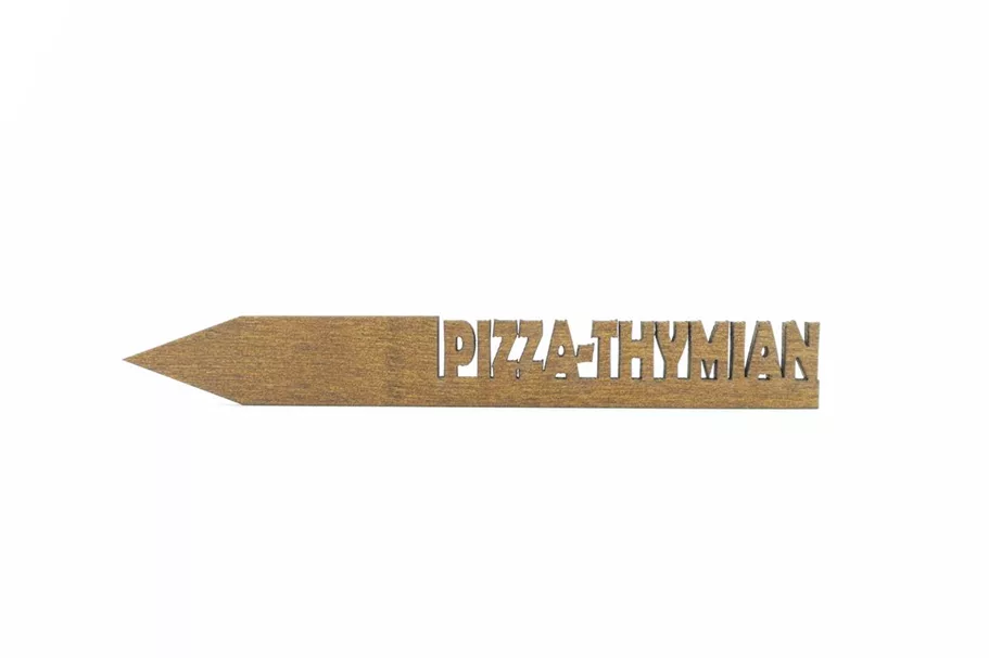 Holzetikett 'PIZZA-THYMIAN' PIZZA-THYMIAN