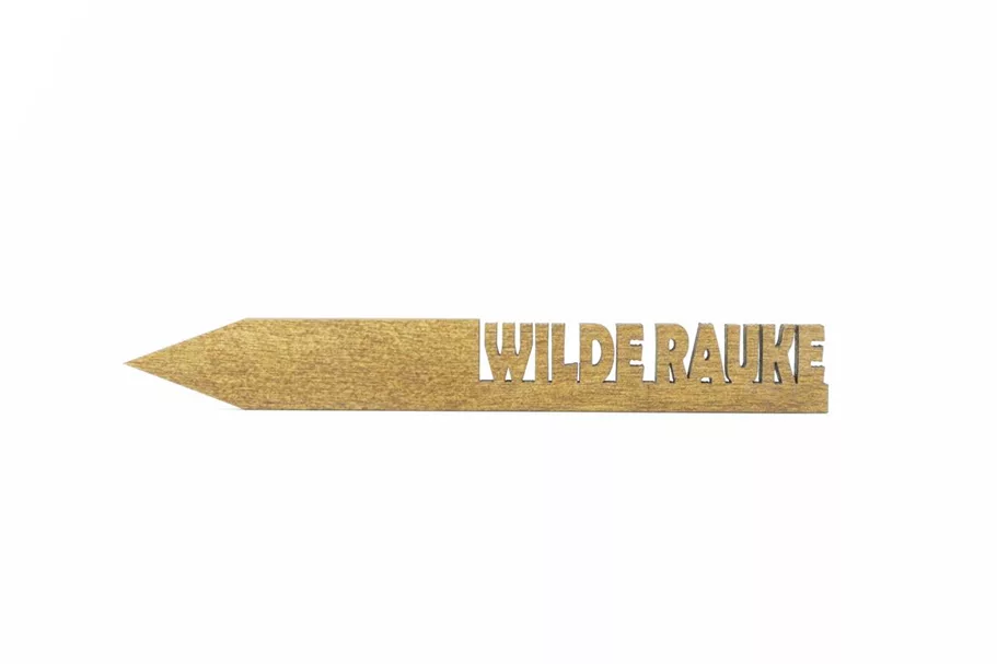 Holzetikett 'WILDE RAUKE' WILDE RAUKE