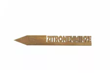 Holzetikett 'ZITRONENMINZE' ZITRONENMINZE