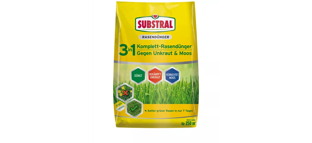 Substral 3in1 Komplettrasendünger 9 kg