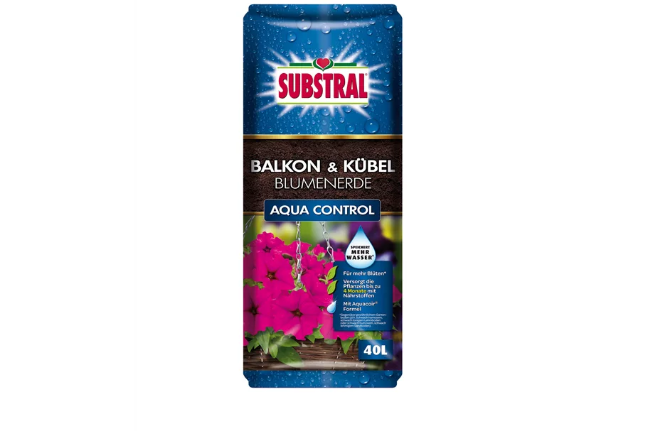 Substral Balkon+Kübel Blumenerde Aqua Control 40 l