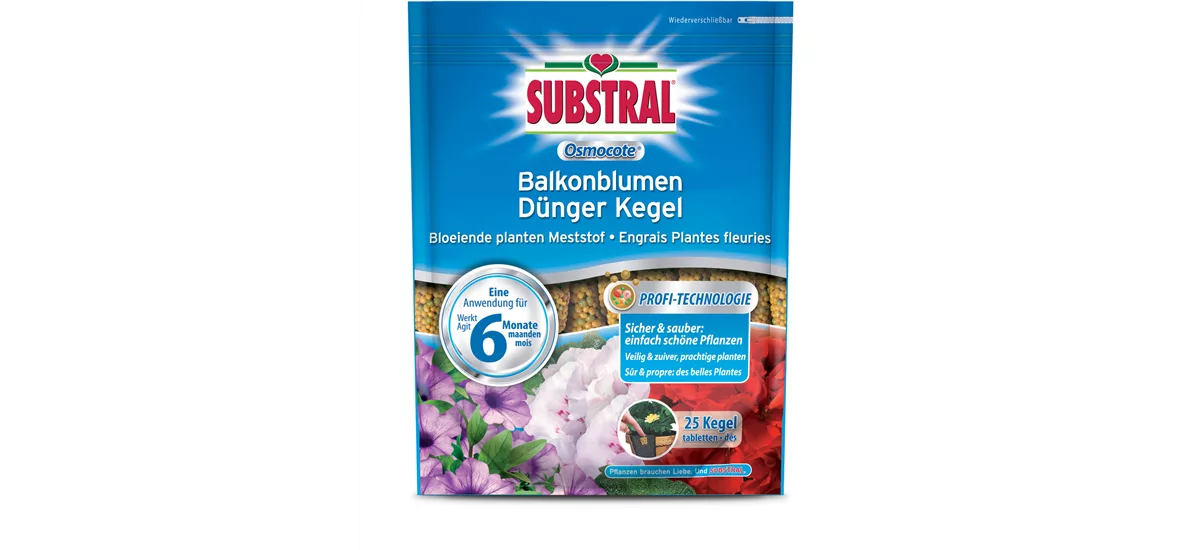 Substral Osmocote Balkonblumen Dünger Kegel 25 Stück