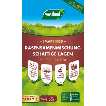 Westland Rasensamenmischung Schattige Lagen "Smart Seed" 500 g