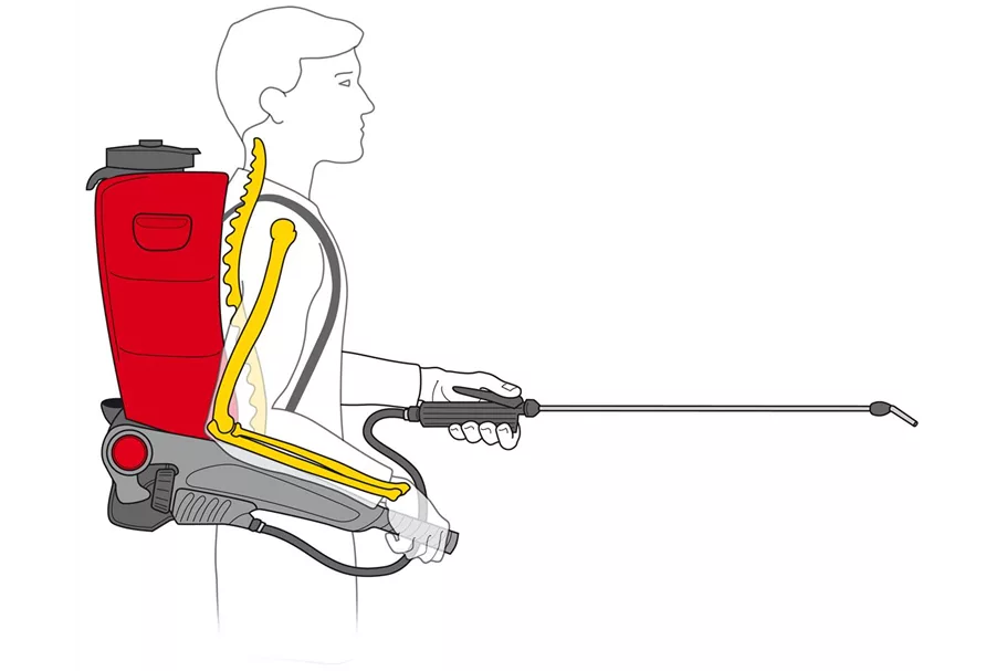 Birchmeier Rückensprühgerät 'RPD 15 ABR' 15 l mit außenliegender Pumpe