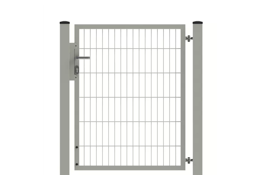 Drehflügeltor SOLID Versa Zink Silbergrau Torbreite 1,00m (verschiedene Höhen) 0,83m