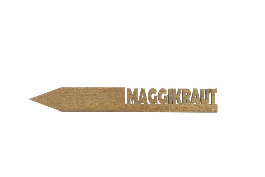 Holzetikett 'MAGGIKRAUT' MAGGIKRAUT