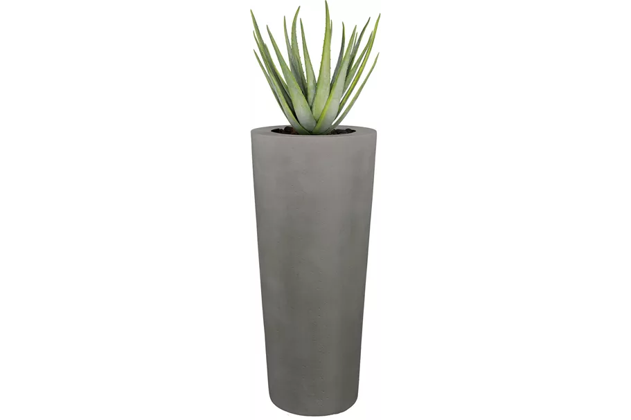 POLYSTONE CONICAL Pflanzgefäß 43/80 cm, grau