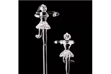 Orchideenstab Glasstab 6er Set 3 Herz - 3 Ballerina