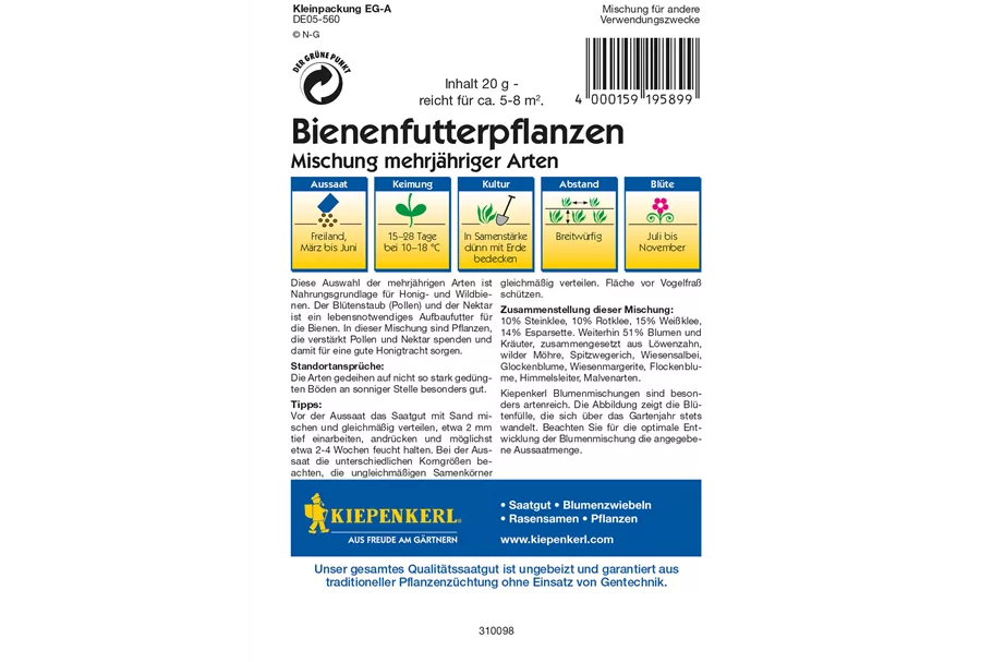 Bienenfutterpflanzen 5-8 m²