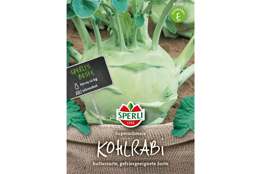 Kohlrabi 'Superschmelz' Inhalt reicht für ca. 60 Pflanzen