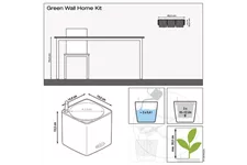 LECHUZA Green Wall Home Kit Glossy weiß highgloss