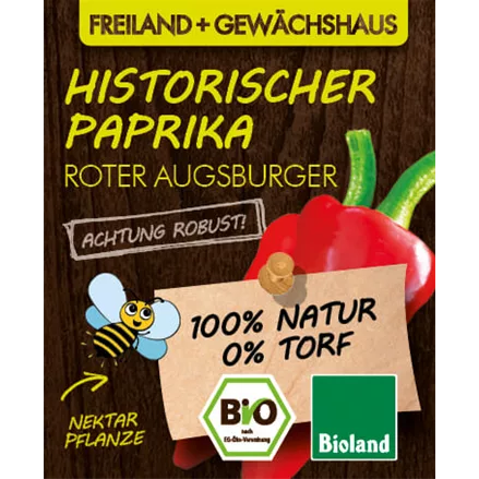 Bio Historischer Paprika 'Roter Augsburger'