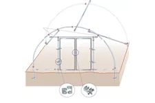 Aktions-Folientunnel Römi® Classic in 3 Längen Set: Römi Classic Bausatz 3,50 x 10 m