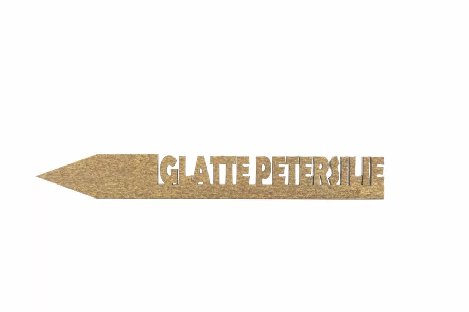 Holzetikett GLATTE PETERSILIE GLATTE PETERSILIE