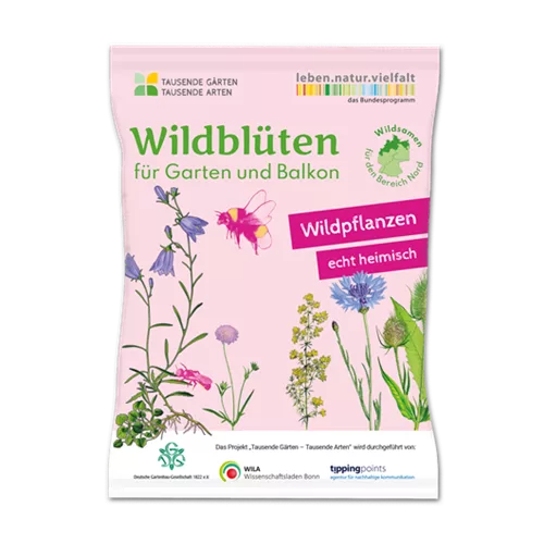 Wildblüten für Garten und Balkon 2 m² NORD