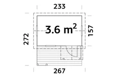 Spielhaus OTTO - Türhöhe 112 cm Spielhaus OTTO weiß grundiert