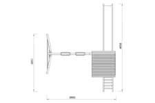 Spielturm mit Schaukel und Rutsche Spielturm, Schaukel, Rutsche