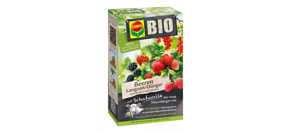 Compo BIO Beeren Langzeit-Dünger mit Schafwolle 2 kg