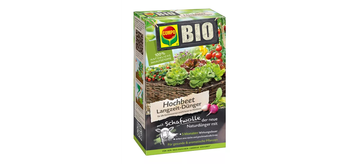 Compo BIO Hochbeet Langzeit-Dünger mit Schafwolle 750 g