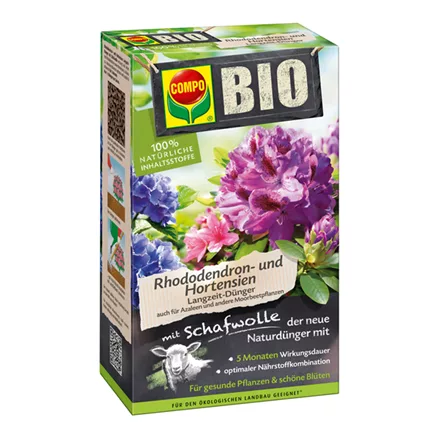 Compo BIO Rhododendron&Hortensien LGZ-Dünger mit Schafwolle 