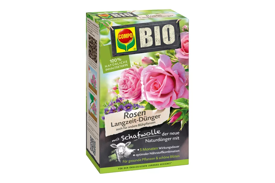 Compo BIO Rosen Langzeit-Dünger mit Schafwolle 2 kg