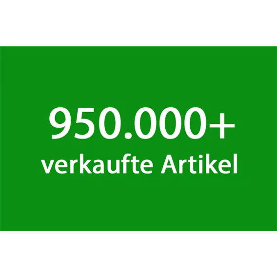 950.000 verkaufte Artikel