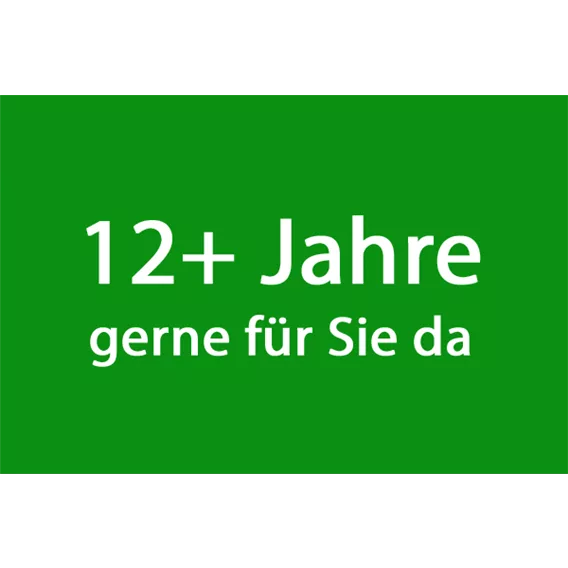 12 Jahre gerne für unsere Kunden da