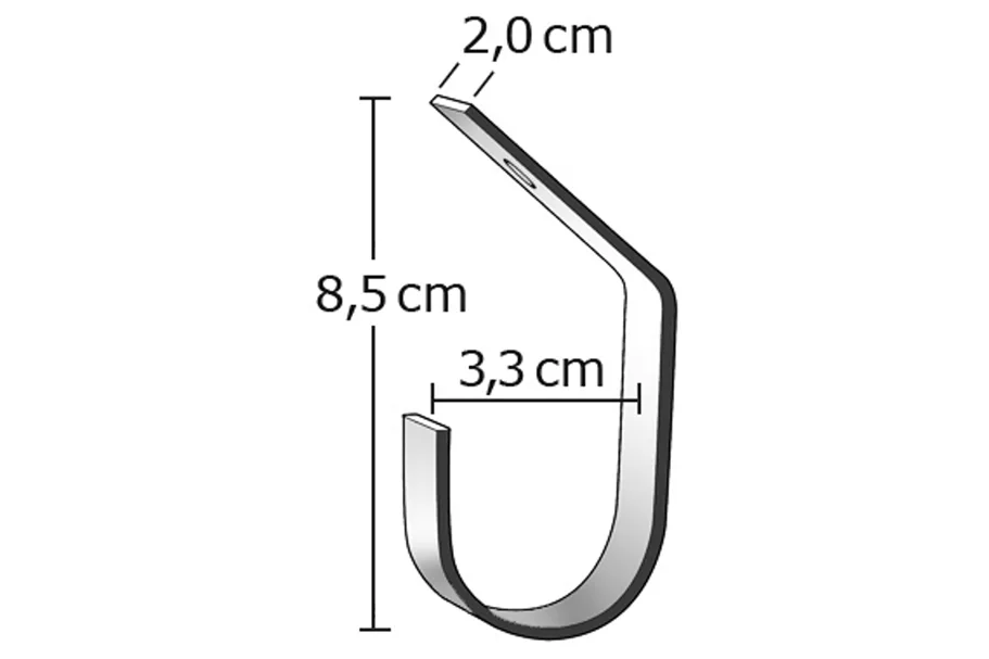 Stabhalter (ALU) - Pflanzenhalter Set a 3 Stabhalter mit Edelstahlschrauben