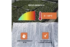 Heizmatte mit Thermostat Aluminium-Heizmatte 0,40 x 0,75 m