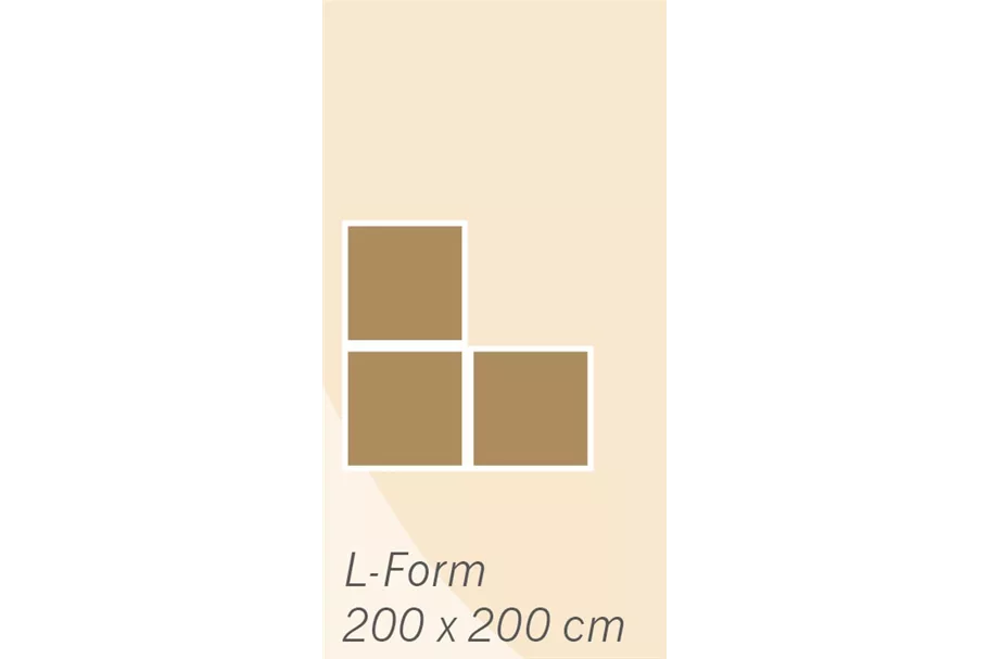 Hochbeet "Marie" L-Form 100xL200x200 cm