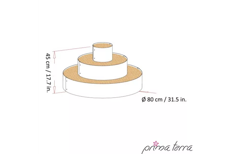 PRIMA TERRA PFLANZENPYRAMIDE Höhe 45 cm Durchmesser 80 cm