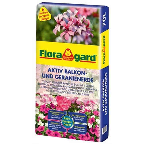 Floragard Aktiv Balkon- und Geranienerde 70l