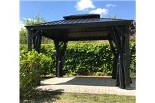 Pavillon Aluminium-Stahl Messina 10.12 Anthrazit