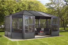 Pavillon Aluminium-Stahl Charleston 12.18 Anthrazit