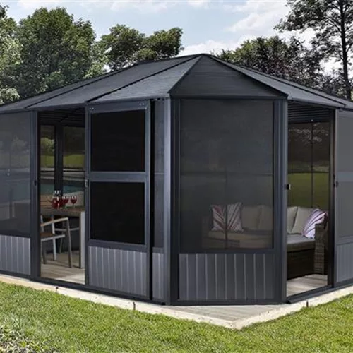 Pavillon Aluminium-Stahl Charleston 12.15