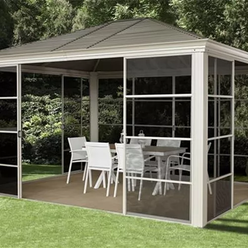 Pavillon Aluminium-Stahl Striano 10.12 