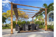 Pergola/ Pavillon Aluminium Florida 11.11-hellbraun Holzoptik hellbraun