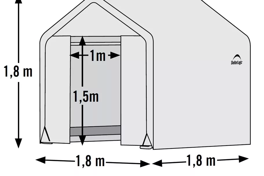 Folien-Greenhouse 3,24 m² 3,24 m² Grundfläche