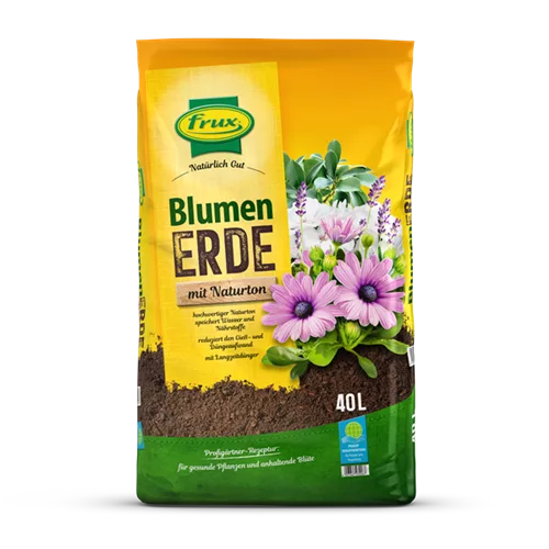 Blumenerde mit Naturton