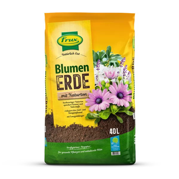 Blumenerde mit Naturton