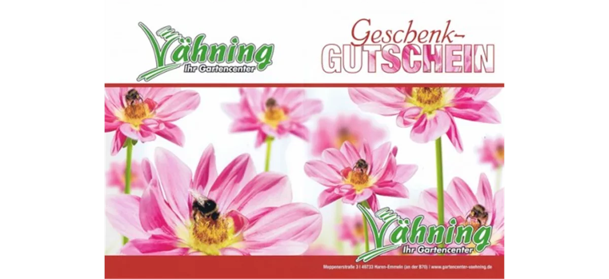 Gutschein Gartencenter Vähning 10 €