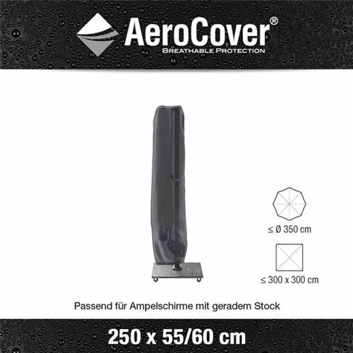 Aerocover Schutzhülle für Ampelschirm 250x55 cm