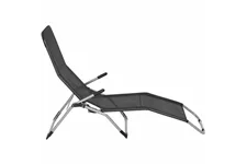 Bäderliege 138 x 96 x 58 cm, Gestell silber, Bezug schwarz 358223