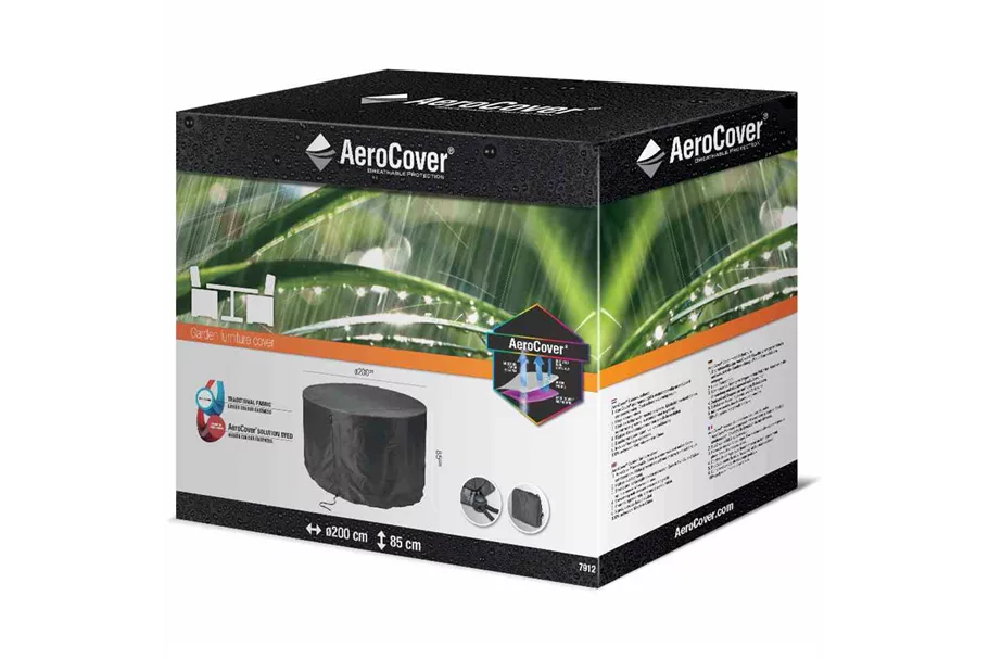 Aerocover Schutzhülle für Gartenmöbelset Ø200 x H85 cm 444323