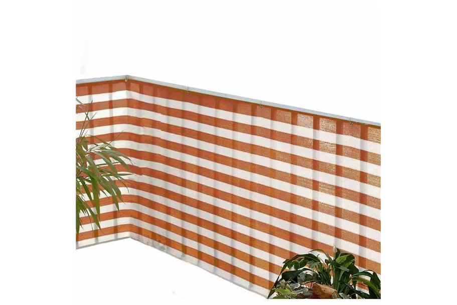 Balkonverkleidung 500x90 cm terracotta/ weiß 399819