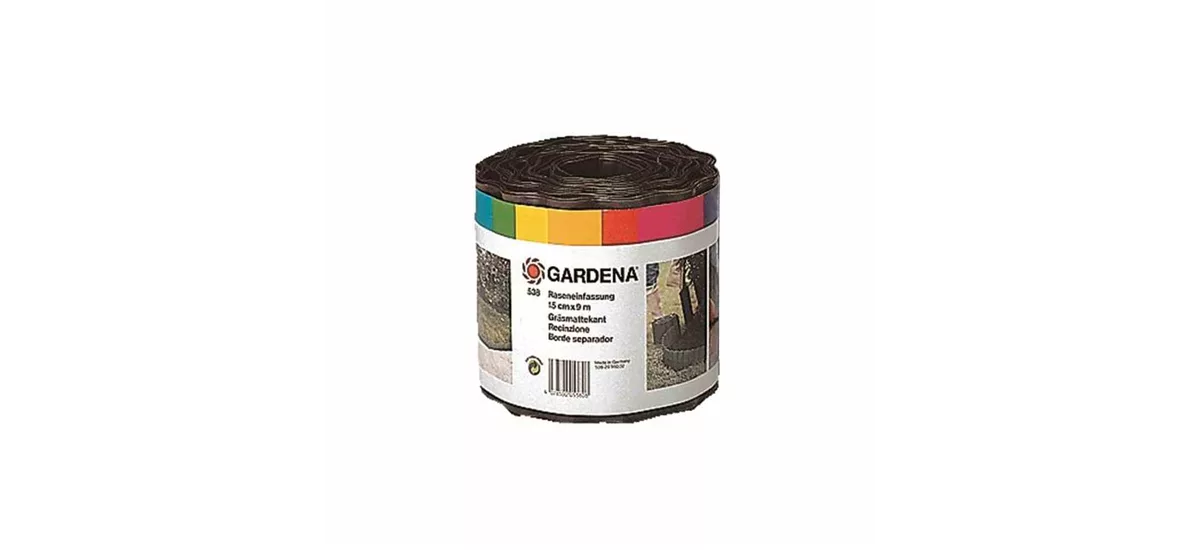 Gardena Beeteinfassung braun 9 m/15 cm hoch 957461