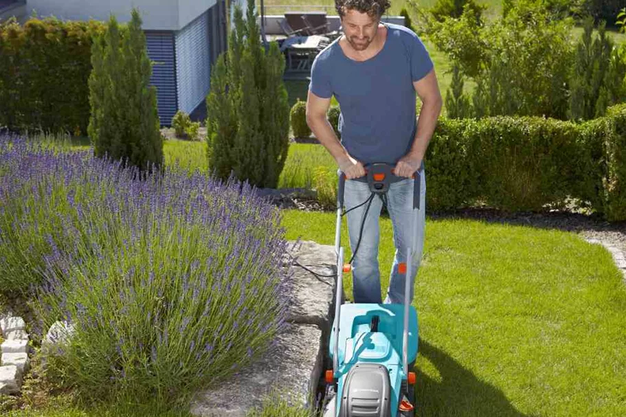 Gardena Elektro-Rasenmäher PowerMax 1200/32 mit 30 l Fangkorb B89276