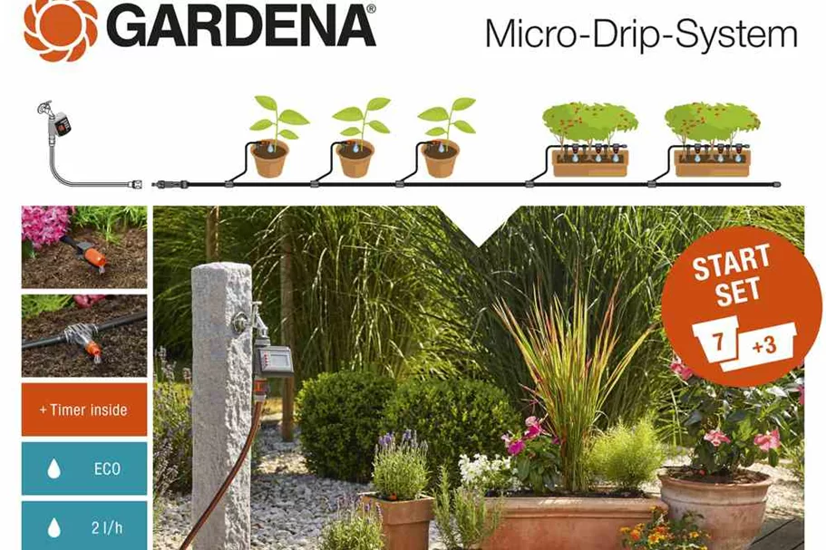 Gardena Starter Kit für Terrassen und Balkone 437463