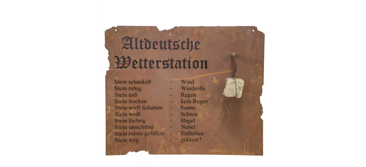 H.G-Deko Altdeutsche Wetterstation zum Hängen 80 x 70cm 361019