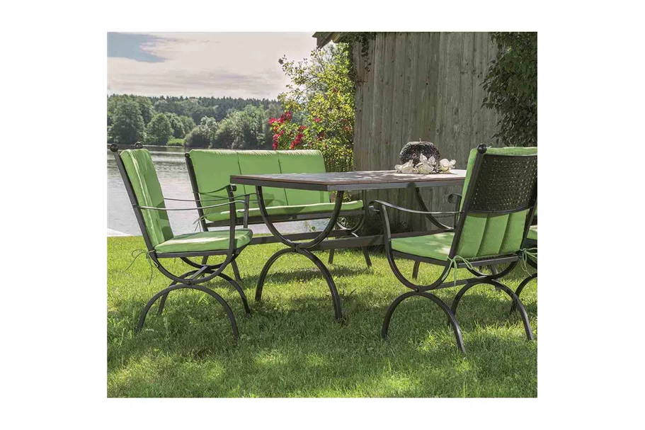 MBM Gartenbank Romeo 2-Sitzer 62 cm x 102 cm x 90 cm marrone Eisen 156125